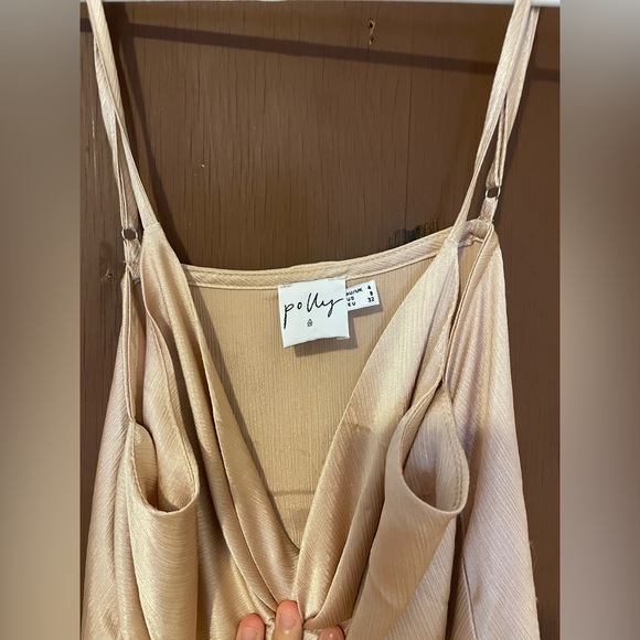 Princess Polly “The Lia Mini Dress Champagne” - Picture 4 of 5